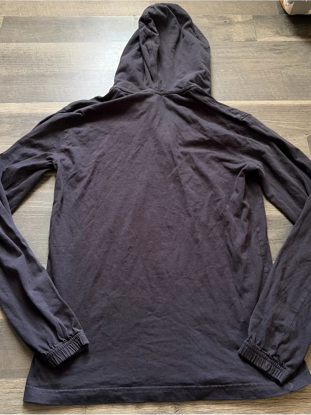 The North Face Men's Gray 1/4 Button Hooded Long Sleeve Light Sweater Size Small